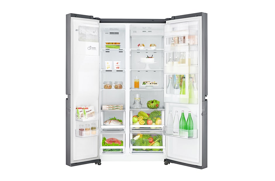 LG 668L Réfrigérateur américain Gris | Door-in-Door | Total No Frost | Compresseur linéaire Inverter, GSJ760PZXV, thumbnail 5